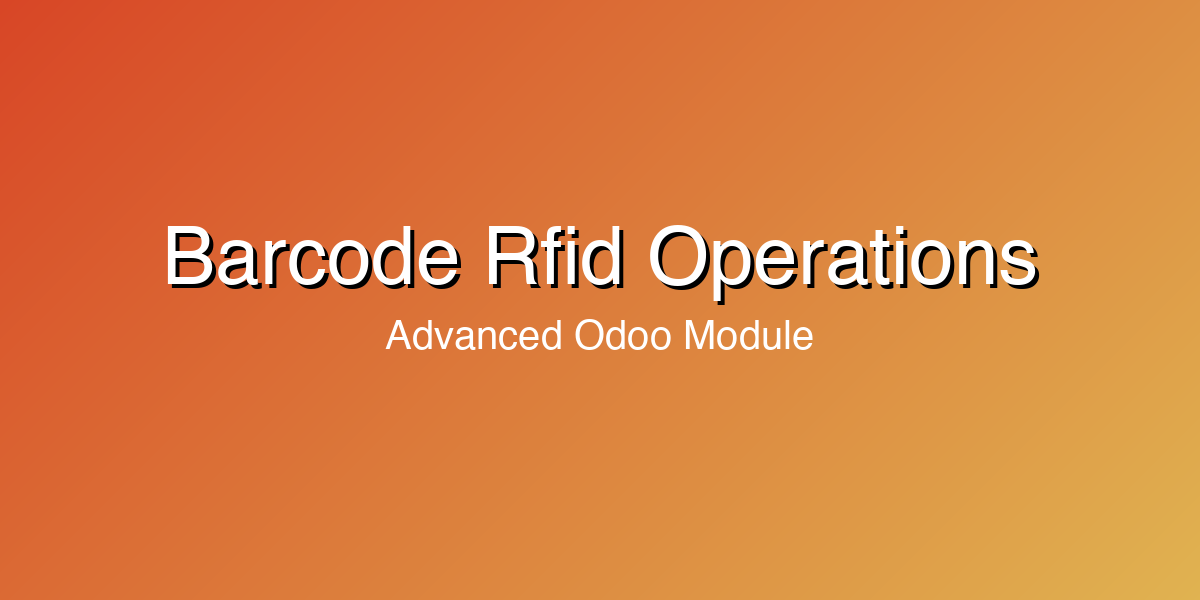 Barcode & RFID Operations preview